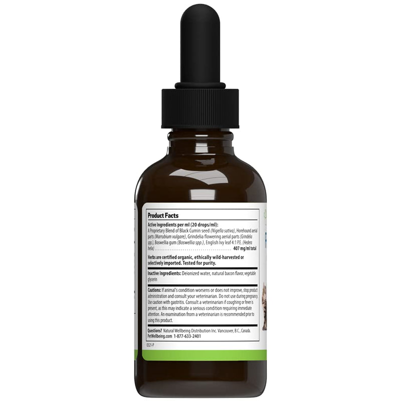Pet Wellbeing - Respir-Gold for Dogs - Natural Support for Open Airways & Easy Breathing in Canines - 2oz (59ml.) - BeesActive Australia