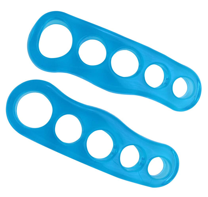 Ranvi Toe Separator Foot Pad, Soft Silicone Manicure Set 2 Pieces,Medium Blue Blue medium - BeesActive Australia