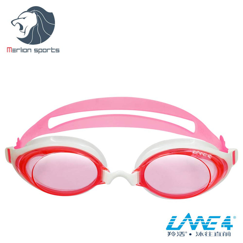 LANE4 Swim Goggle A718 for Adults IE-71855 Pnk/Wht - BeesActive Australia