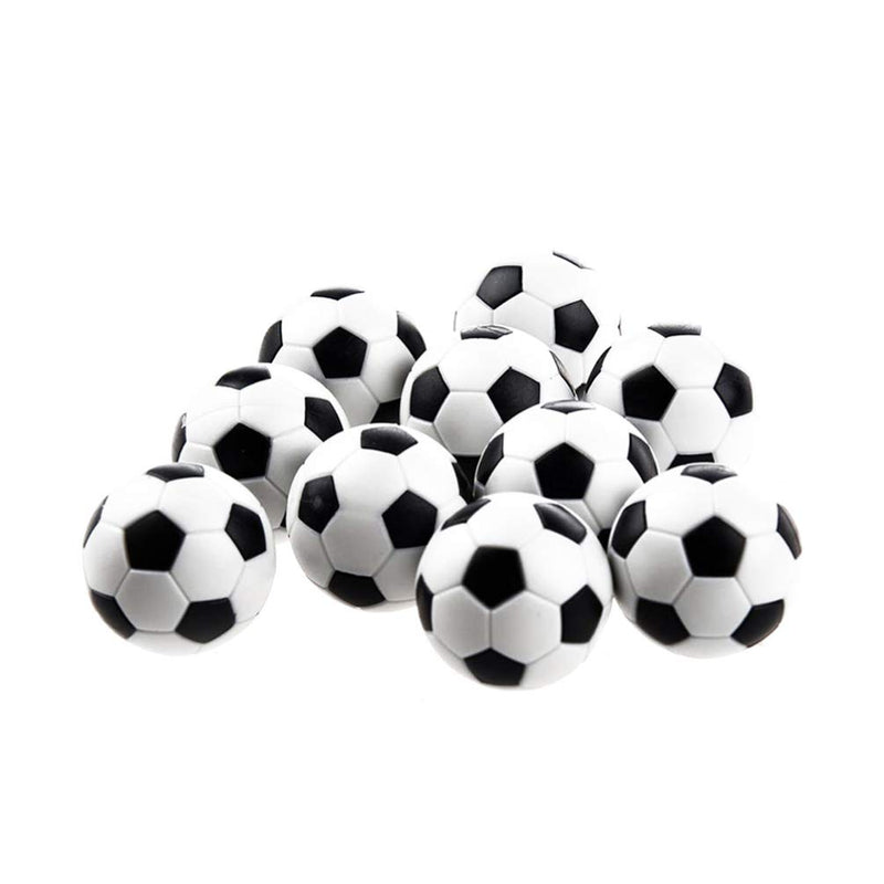 BESPORTBLE 12 Pcs Table Soccer 31mm Foosball Replacement Balls Mini Table Footballs Soccer Game Ball Accessory (Black) - BeesActive Australia