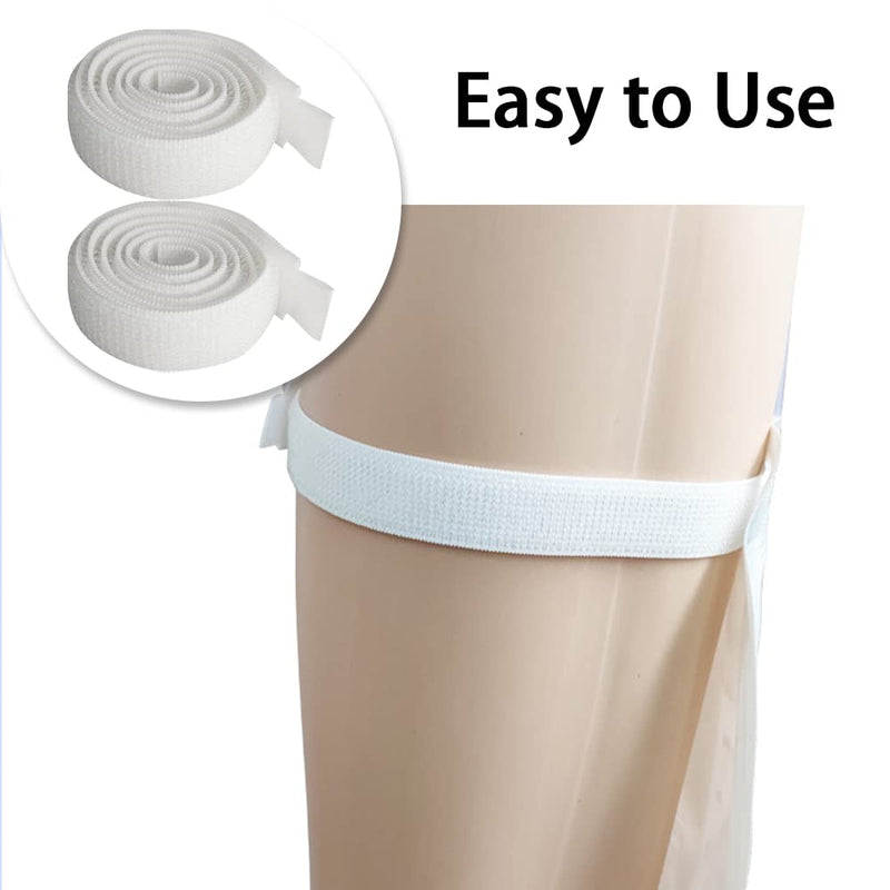 4 Pcs Catheter Leg Bag Straps Catheter Fixation Straps Leg Urinary Bag Fixation Tapes for Incontinence Urine Bag, White - BeesActive Australia