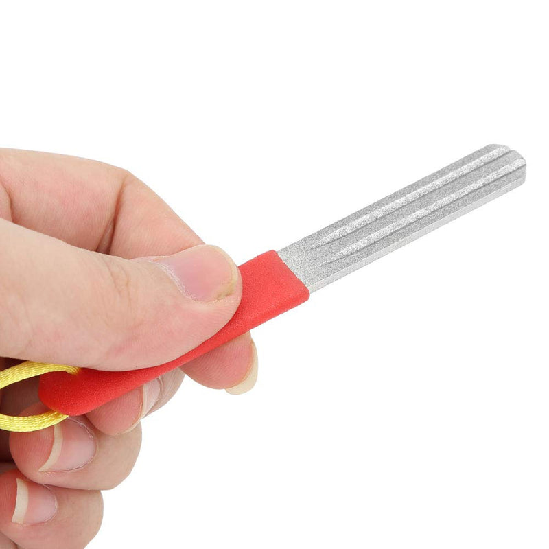 Fishing Hook Hone Sharpener, Fishhook Sharpening Whetstone Double Side 400/800 Grits Diamond Fish Hook Grinding File Sports Fishing Hook Hone and Sharpener - BeesActive Australia