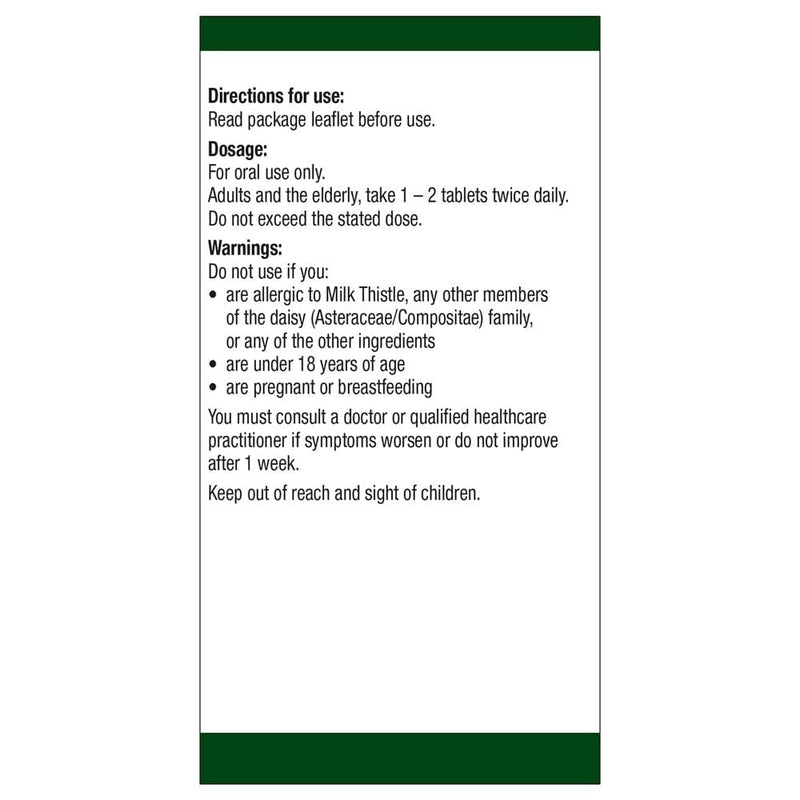 Natures Aid DigestEeze Milk Thistle, 60 Tablets (Relief of Over-Indulgence, Indigestion and Upset Stomach, Equivalent to 2750-6600 mg Milk Thistle, Made in the UK, Vegan Society Approved) (Pack of 4) - BeesActive Australia