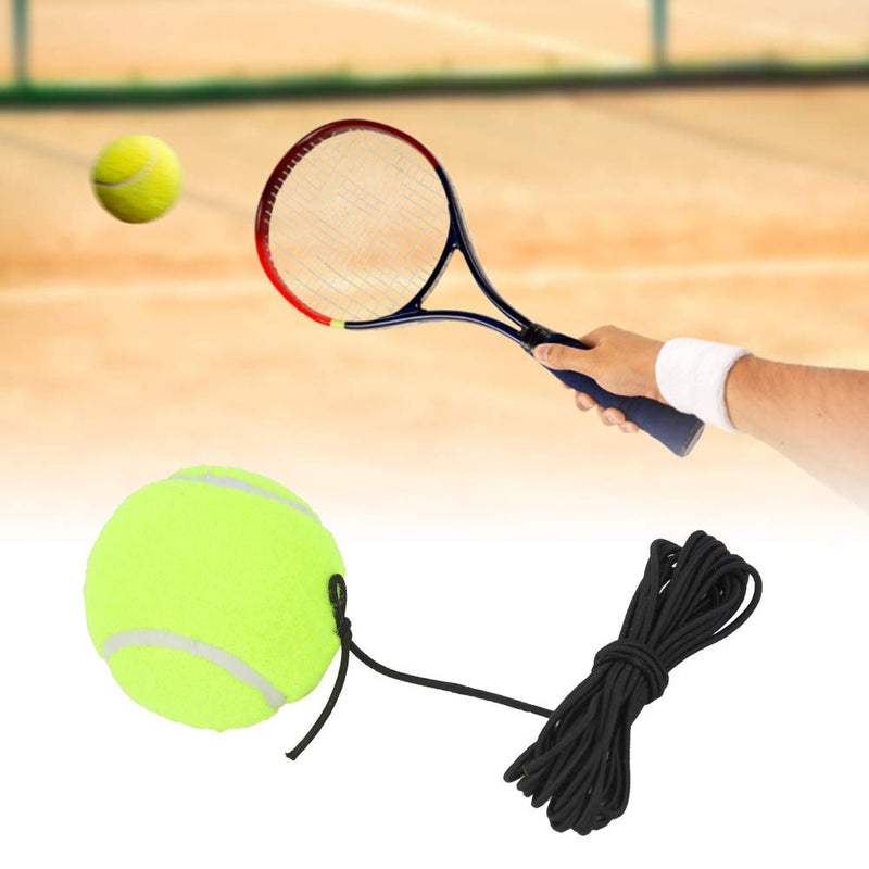 Chanmee Tennis Baseboard, Tennis Ball Trainer Set with Elastic Rope, Self-Study Tennis Rebound Power Base Tennis Trainer Tool Exercise Rebound Ball Trainer with Tennis for Beginner Kids Adults Ball - BeesActive Australia