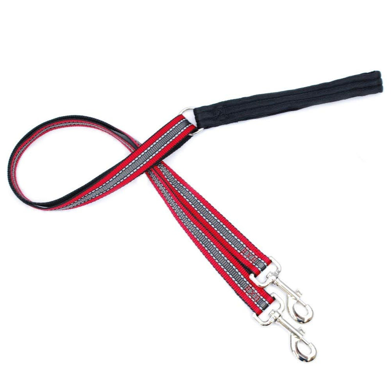 2 Hounds Design Freedom No-Pull Dog Harness with Leash | Reflective for Safety | Adjustable and Comfortable Control for Dog Walking | Made in USA 1" Wide Large (26"-32") Red - BeesActive Australia