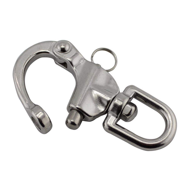 NRC&XRC Swivel Eye Snap Shackle Quick Release Bail Rigging Sailing Boat Marine Stainless Steel Clip Pair - BeesActive Australia
