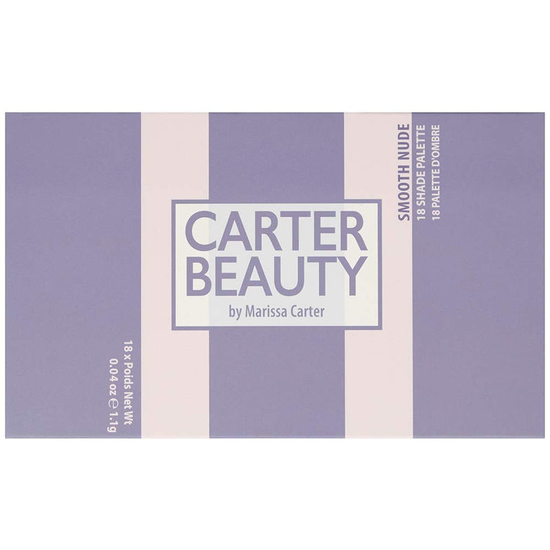 Carter Beauty 18 Shade Eyeshadow Palette | Long Lasting Eye Shadow Makeup | Shimmer & Matte Vibrant Colors (Smooth Nude) Smooth Nude - BeesActive Australia