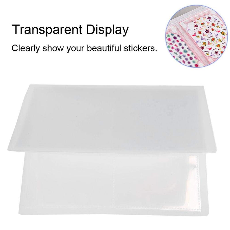 20Pages Stamp Bag Organizer Stamping Plate Holder Case Nail Sticker Decal Collecting Albums Storage Holder Nail Art Display Showing Book - BeesActive Australia