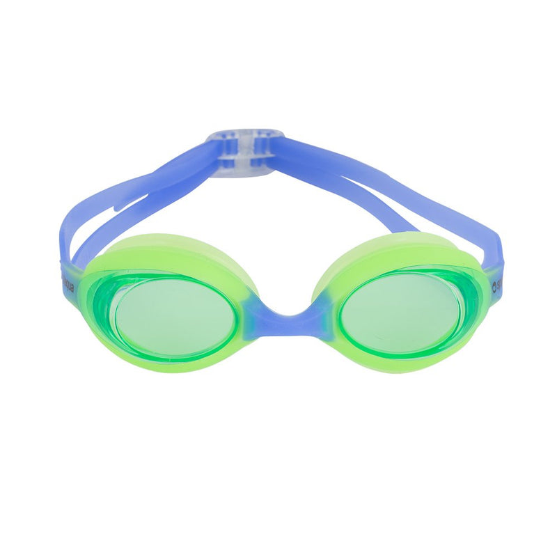 [AUSTRALIA] - Splaqua Kids Swim Goggles - No Leak, UV Protection & Anti-Fog Lenses with Adjustable Strap, Swimming Goggles for Youth, Toddlers, Kids - Boys & Girls | with Bonus Ear Plugs Green/Blue 