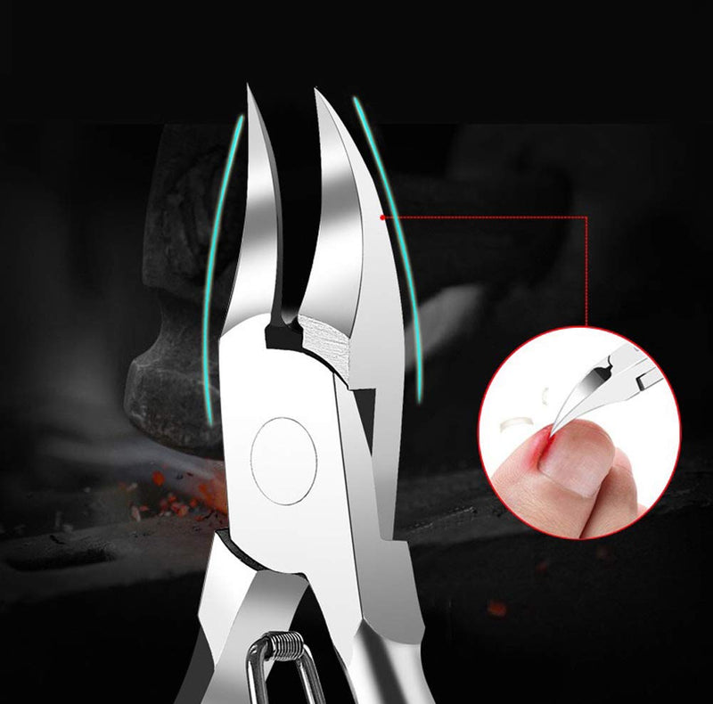 VIEEL Precision Toenail Clippers for Thick or Ingrown Toenails - Thick Nails,Chiropodist Style Toenail Nipper, Nail Clippers for Thick or Fungus Toe nails, with Soft Rubber Handle - BeesActive Australia