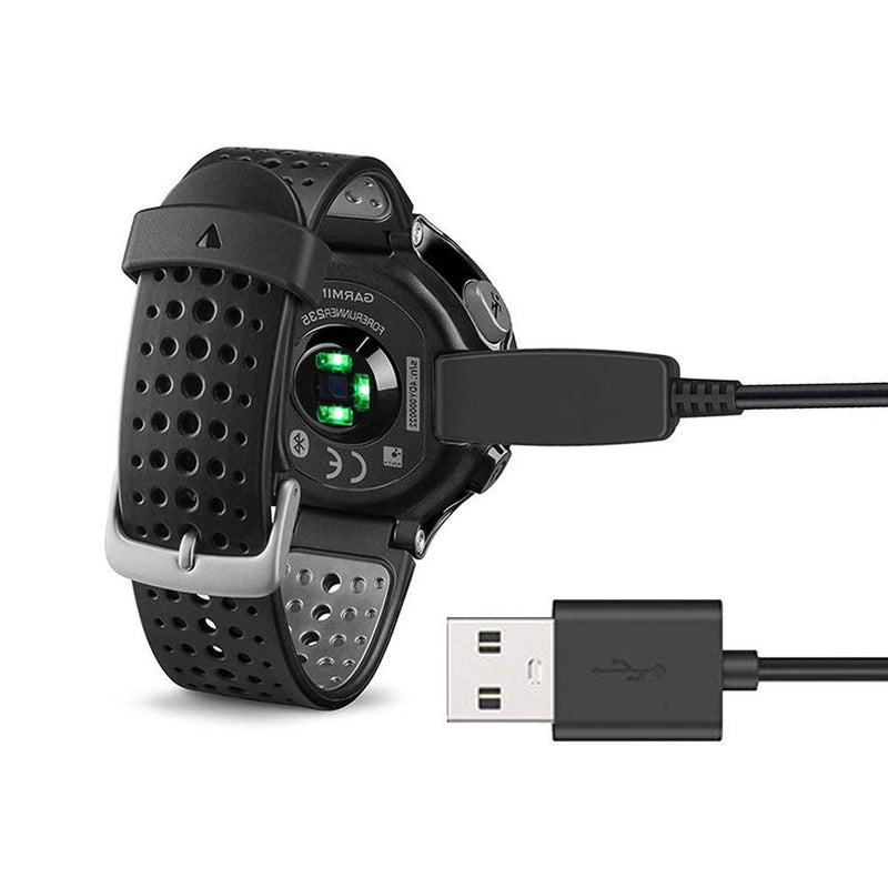 Charging Clip Compatible with Garmin Approach S20/G10 GPS Golf Watch and Forerunner 230 235 630 35 35J 645 735xt GPS Running Watch, USB Data Sync Charge Cradle Dock Charger Clip Charging Cable - Black - BeesActive Australia