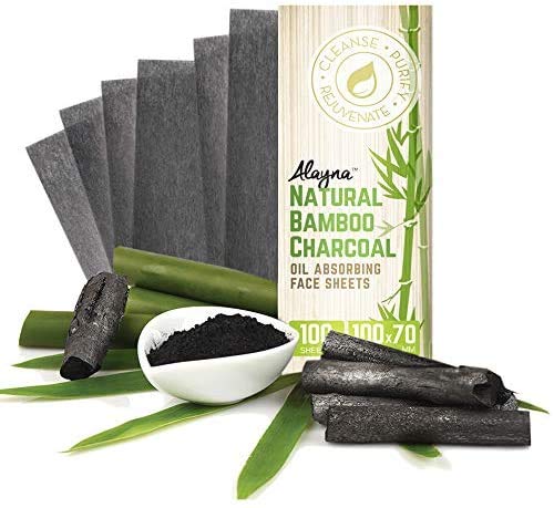 (3 PK) Oil Blotting Sheets- Natural Bamboo Charcoal Oil Absorbing Tissues- 300 Pcs Organic Blotting Paper- Beauty Blotters for the Face- Papers Remove Excess Shine- For Facial Make Up & Skin Care - BeesActive Australia