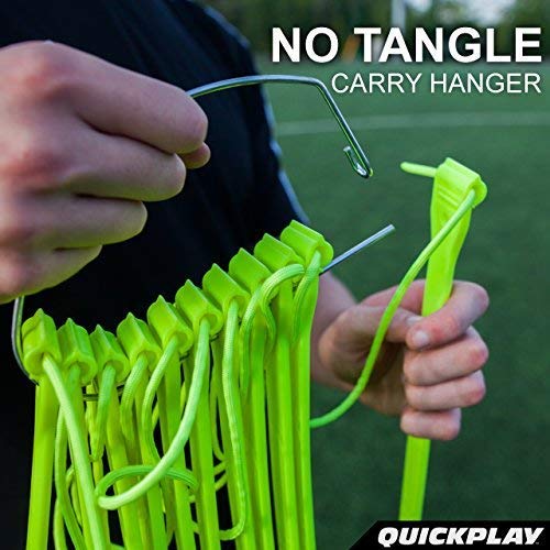 QuickPlay PRO No Tangle Agility Ladder with Quick Lock Adjustable Flat Rungs + Carry Bag (11-Rung) Multi-Sport Speed Ladder/Training Ladder - BeesActive Australia