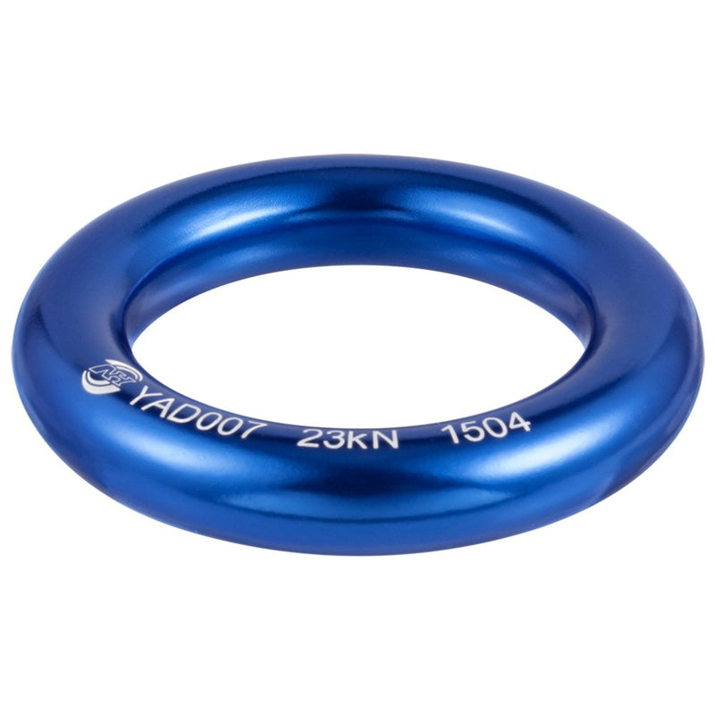 PROND Aluminum Rappel Ring, Climb Perfect Tension Aluminum Alloy O-Ring, 23KN Rappel Rings for Rock Climbing Arborist and Hammock Blue - 1 Pcs/Pack - BeesActive Australia