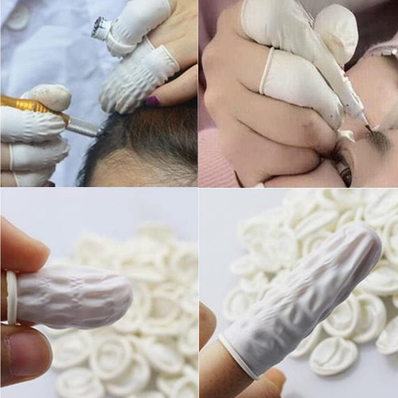 Finger Cots 100Pcs Latex Finger Covers Protect Finger Sleeves, Anti-Static and Waterproof 100 - BeesActive Australia