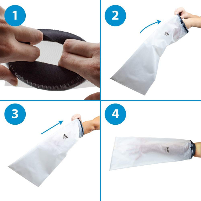 LimbO Waterproof Protectors Cast and Dressing Cover, Adult Half Arm M67, 30 to 40 cm Above Elbow Circumference - BeesActive Australia