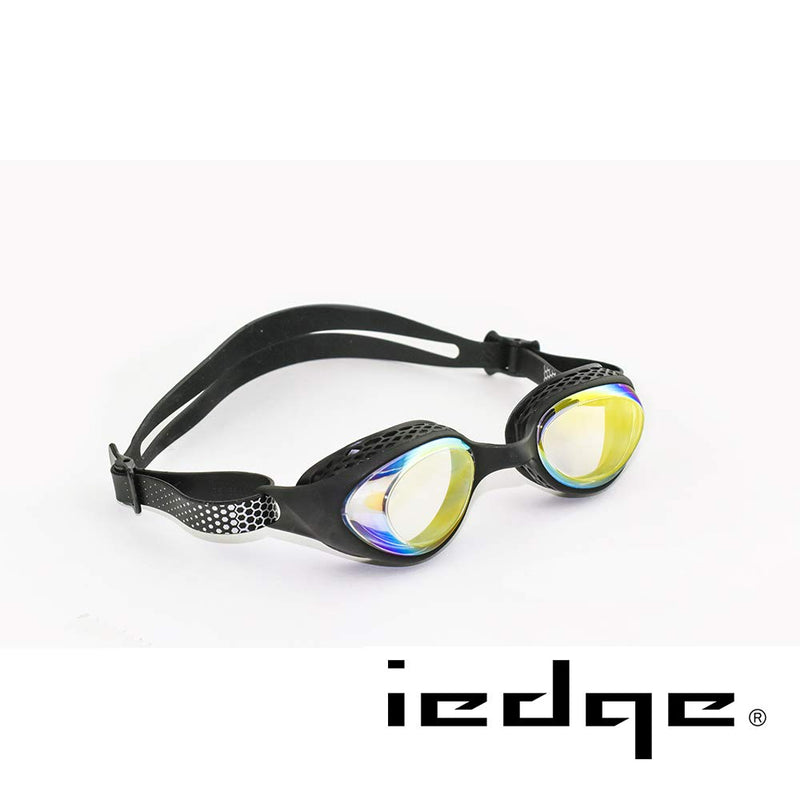 [AUSTRALIA] - iedge Performance & Fitness Junior Swim Goggle - Hydrodynamic Design, Anti-Fog UV Protection for Teens VG-961 Black -2.5 