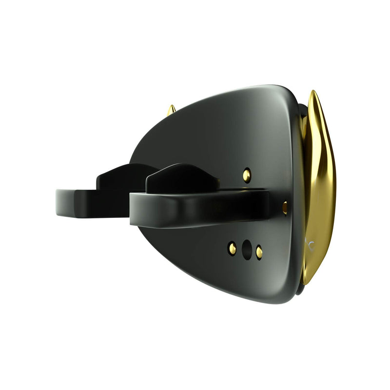 Loudmouth Football Mouth Guard - 3D Chrome Beast Football Mouthpiece, Fits Adult & Youth, Mouth Guard Football Accessories (3D Beast - Chrome Black/Gold) 3d Beast - Chrome Black / Gold - BeesActive Australia