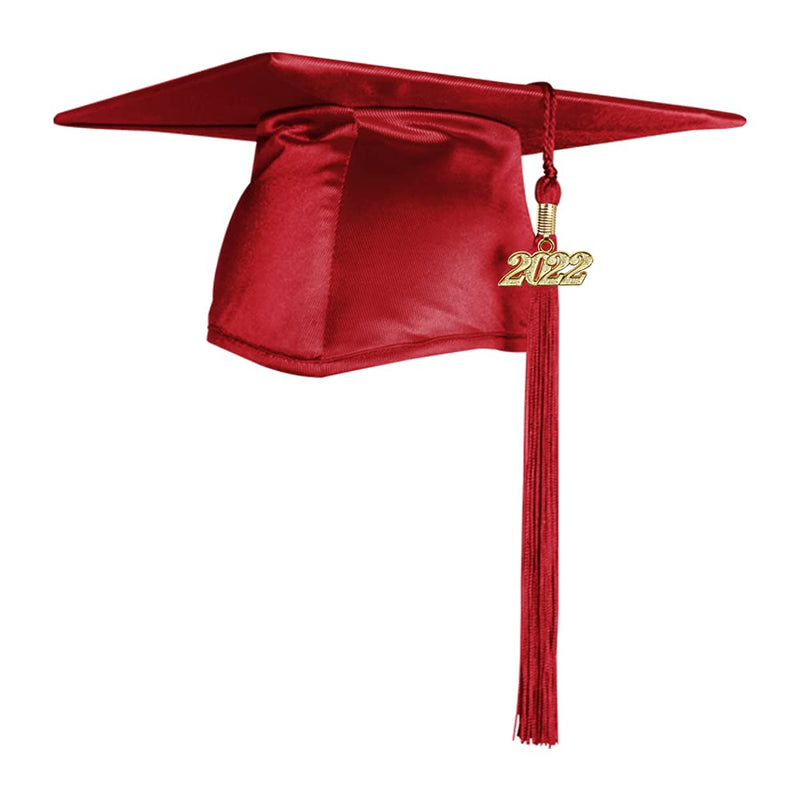 Endea Graduation Shiny Cap & Tassel (Red, 2022) Red - BeesActive Australia