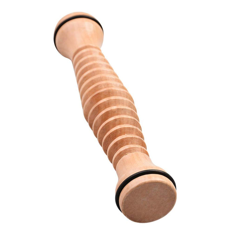 Exceart Wooden Foot Roller Massager Plantar Fasciitis Relief Wood Cellulite Muscle Foot Back Leg Massager Roller Acupressure Point Roller - BeesActive Australia