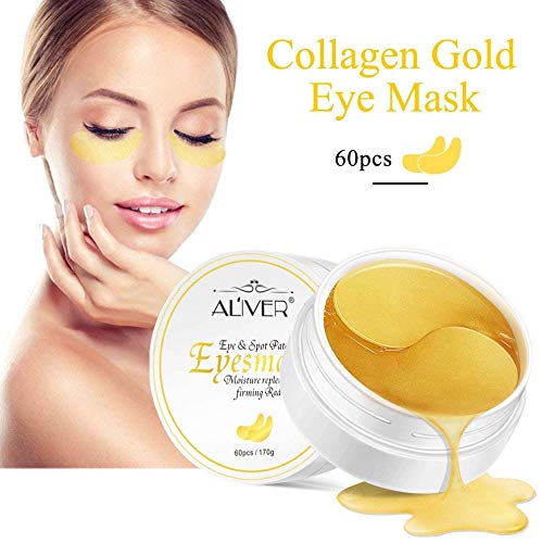 24K Gold Under Eye Mask(30 pairs), Under Eye Patches for Dark Circles, Anti Wrinkle Treatment, Under Eye Gel Pads, Eye Mask for Puffy Eyes- Hydrating - BeesActive Australia