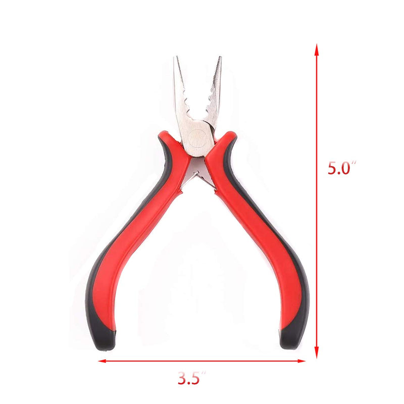 KOCONI Micro Ring Hair Extension Pliers For Removal Extension Pliers Nano Rings Pliers For hair Extensions Nano rings removal Pliers 3 Holes Plier - BeesActive Australia