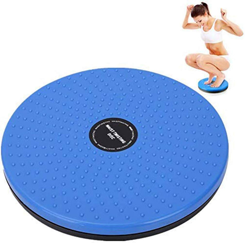 LISSO Twisting Waist Disc, Body Shaping Twisting Waist Machine Rotating Board Female Twister Exercise Sports Equipment Aerobic Exercise Foot Massage Blue - BeesActive Australia