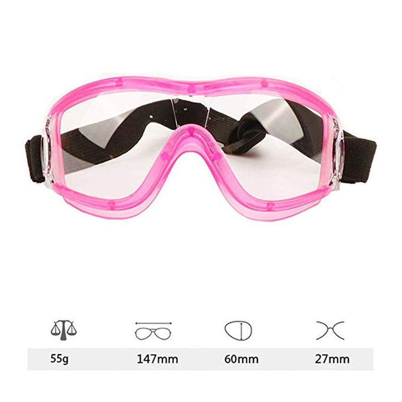 Safety Glasses,z-aurora Protective Goggles Anti-UV400＆Scratch Resistant Eye Impacted Sealed Protective Work Goggles Over Spectacles for DIY, Lab, Welding, Grinding, Cycling (Pink frame) - BeesActive Australia