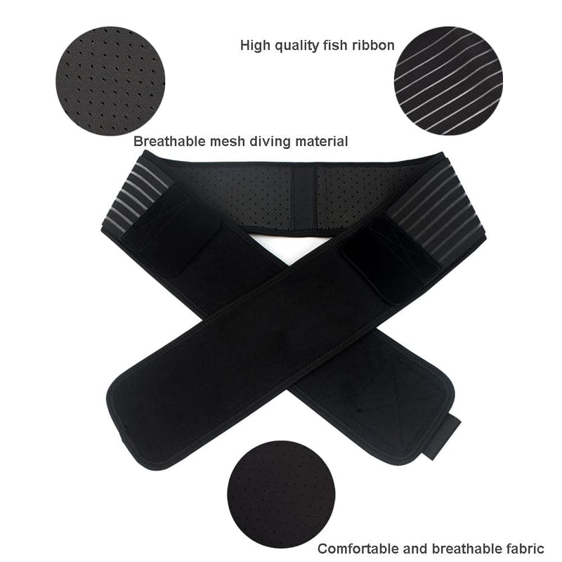 DZOZO Sacroiliac SI Joint Hip Belt Sacroiliac Joint Belt Elastic Support Band Anti-Slip Pelvic Lower Back Support Brace Sacroiliac Belt Compression Adjustable Sacroiliac Hip Waist Compression Belt Black-A - BeesActive Australia