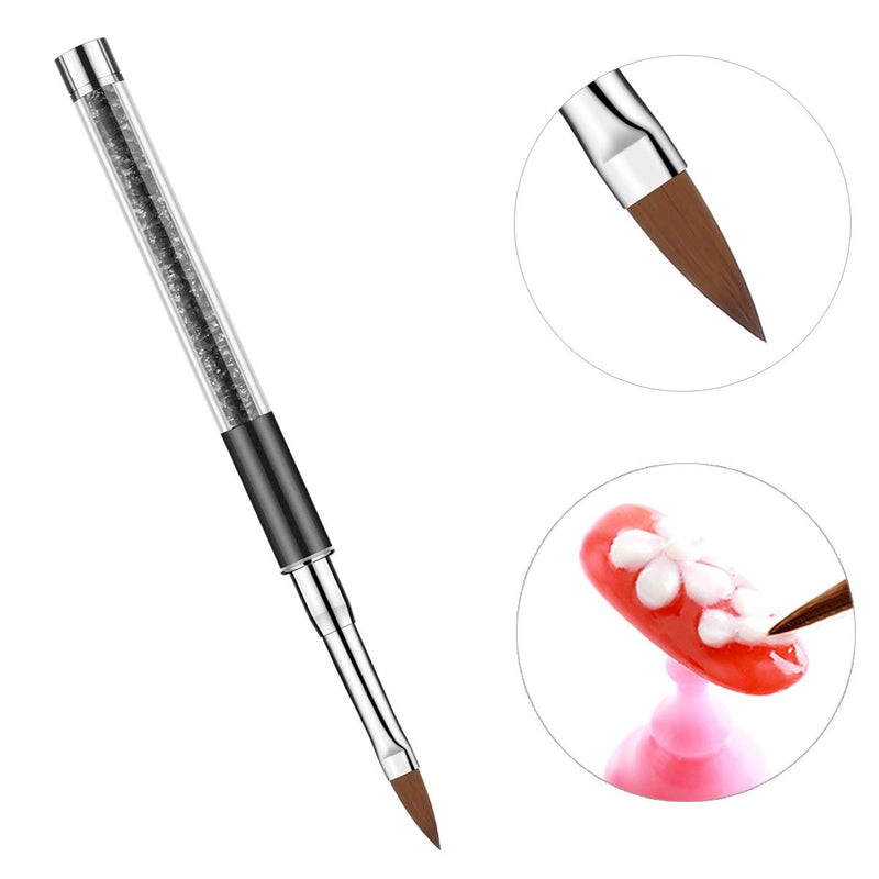 5 Pcs Acrylic Nail Brush Set Nail Gel Brush and 5 Pcs Nail Art Sculpture Pen Dual Tipped Carving Pen Brushes 10 - BeesActive Australia