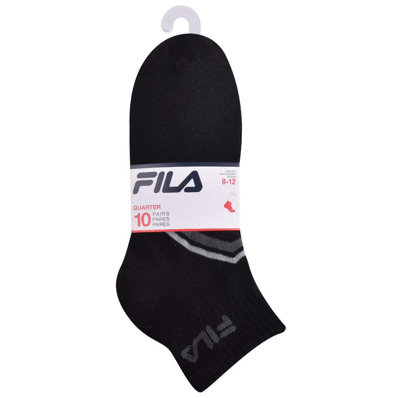 Fila mens Chevron Striped Quarter Socks One Size Multi (10 Pack) - BeesActive Australia