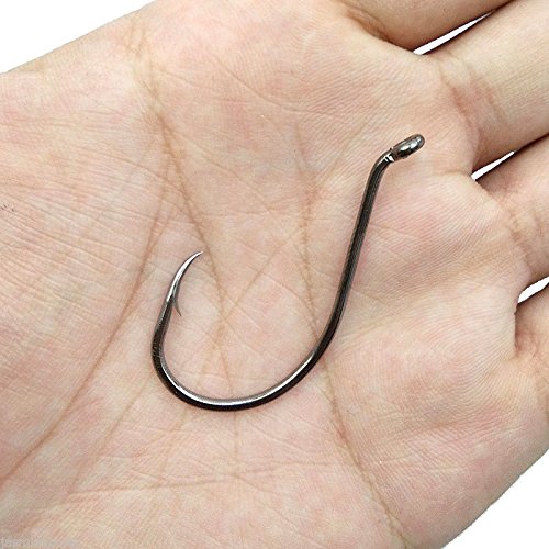 [AUSTRALIA] - Shaddock Fishing 100 Pcs Sharp Octopus Hook Sport Circle Fishing Hooks High Carbon Steel Fishing Jig Hook Black Fishhooks for Fresh/Salt Water - 13 Sizes 6#(100pcs per pack) 