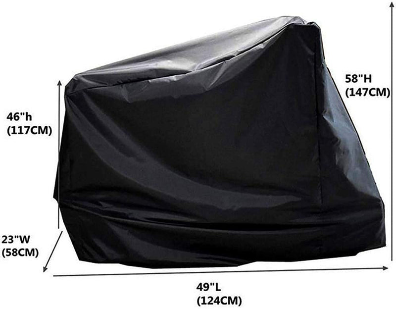 Tonhui Exercise Bike Cover, Upright Indoor Cycling Protective Cover Dustproof Waterproof Cover Ideal for Indoor Or Outdoor Use - BeesActive Australia