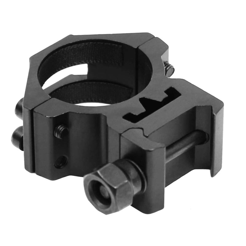 West Lake Scope Rings 1 Inch 30mm Low Profile Scope Mounts for Picatinny Weaver Rail (Set of 2), See-Thru Design, Ring Adapter Inserts Included - BeesActive Australia