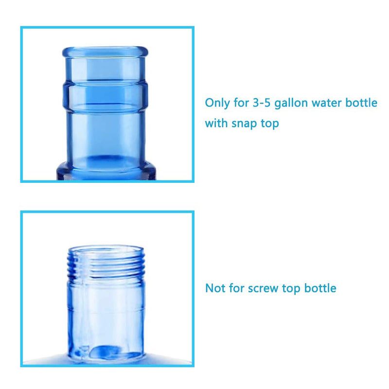 30 Pcs Non Spill Caps,55mm 3 and 5 Gallon Non-Spill Water Jug Caps,Reusable Water Bottle Snap on Cap Anti Splash Bottle Caps - BeesActive Australia