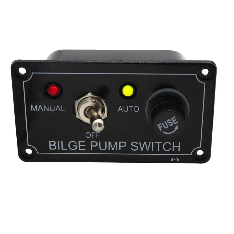 [AUSTRALIA] - Gloaso Boat Car ATV Yachts Bilge Pump Switch Panel 12V Bilge Pump Switch ( Manual/ Off/ Auto) Panel with Fuse 