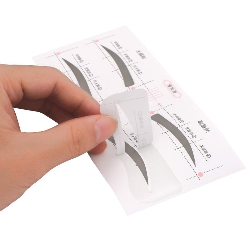 128 PCS Eyebrow Stencil 4 Styles Eyebrows Shaping Stickers Adjustable Eyebrow Grooming Template DIY Brows Guide Makeup Tool - BeesActive Australia