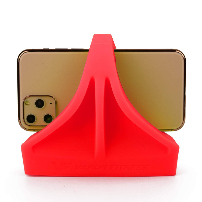Phone Holder Made for PM5 Monitors of Rowing Machine, SkiErg and BikeErg - Silicone Fitness Products (Red) - BeesActive Australia