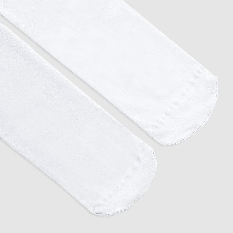 STELLE Girls' Ultra Soft Pro Dance Tight/Ballet Footed Tight (Toddler/Little Kid/Big Kid) 4-6 Years White - BeesActive Australia