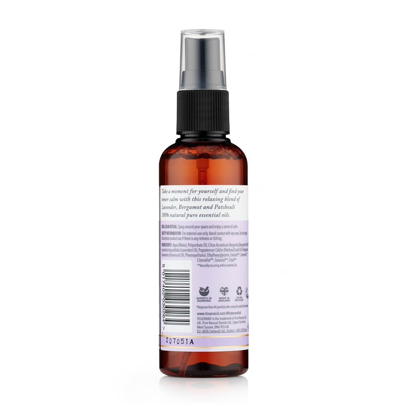 Tisserand Aromatherapy - Real Calm MoodFix Mist - 100% Pure Essential Oil - Lavender, Bergamot, and Patchouli - Calming Aromatherapy - 100ml - BeesActive Australia