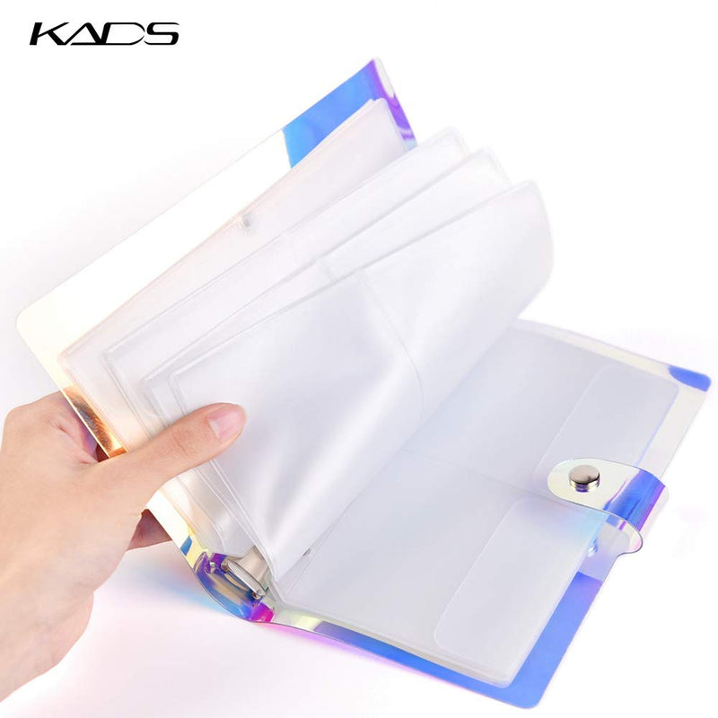 KADS Nail Stamp Plate Stamping Plates Cases Stamp Nail Stencil Holographic Nail Plates Holder Case Stamping Templates Organizer Collection Manicure Template (Case with 16 Square Slots) Case with 16 Square Slots - BeesActive Australia