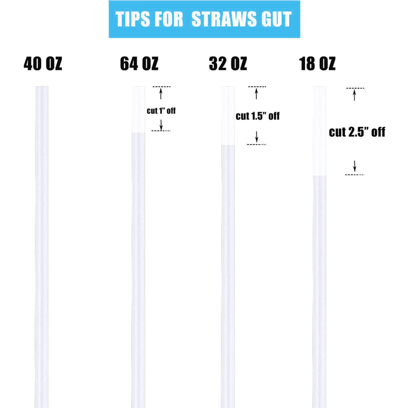 [6-Pack]Greant Replacement Straws Compatible with Hydro Flask Wide Mouth Bottle Straw Lid with Straw Brush, BPA Free (Fit Hydroflask Bottles) - BeesActive Australia