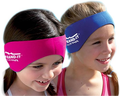 Ear Band-It Ultra Swimming Headband with Putty Buddies earplugs - 6 Pair Soft Silicone Premium Ear Plugs - The Best Swim Headband and Earplugs - Doctor Recommended Hot Pink Small (ages 3mo to 1yr) - BeesActive Australia