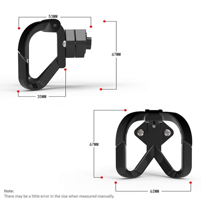 Glodorm Universal Hanger Gadget Bag Claw Hook for Electric Scooter Hanging Pothook Accessories for Scooter,Bike,MTB Black hook A - BeesActive Australia