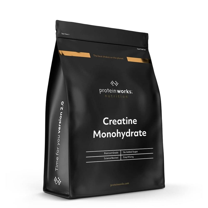 Protein Works - Creatine Monohydrate Powder | 100% Pure & Fine | Premium Grade Supplement For Lean Muscle Growth | Vegan | Unflavoured | 500 g - BeesActive Australia