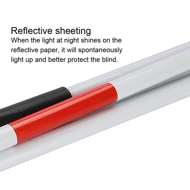 Folding Walking Stick - Portable Reflective Cane Crutch Anti-Shock Guide Walking Stick for Blind People (Local delivery) - BeesActive Australia