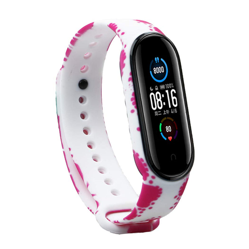 Tkasing Compatible with Xiaomi Mi Band 6 Strap/Mi Band 5 Strap,Amazfit Band 5 Strap,Colorful Wristband Strap for Amazfit Band 5 Replacement Band 3patterns-T4 - BeesActive Australia