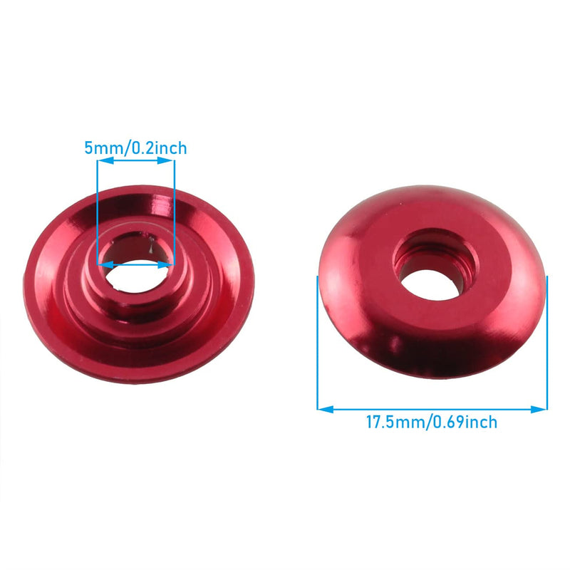 WHYHKJ 2Set 11T Bicycle Jockey Wheel Aluminum Sealed Bearing Chains Properly Bright Anodizing for Mountain Road Bike Guide Roller Rear Derailleur Pulley Red - BeesActive Australia