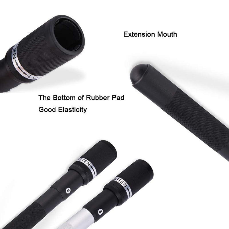 [AUSTRALIA] - VGEBY 12.6 Inch Cue Extender Aluminum Alloy Billiard Holder Push On Telescopic Cue Extension (Color : Black) 