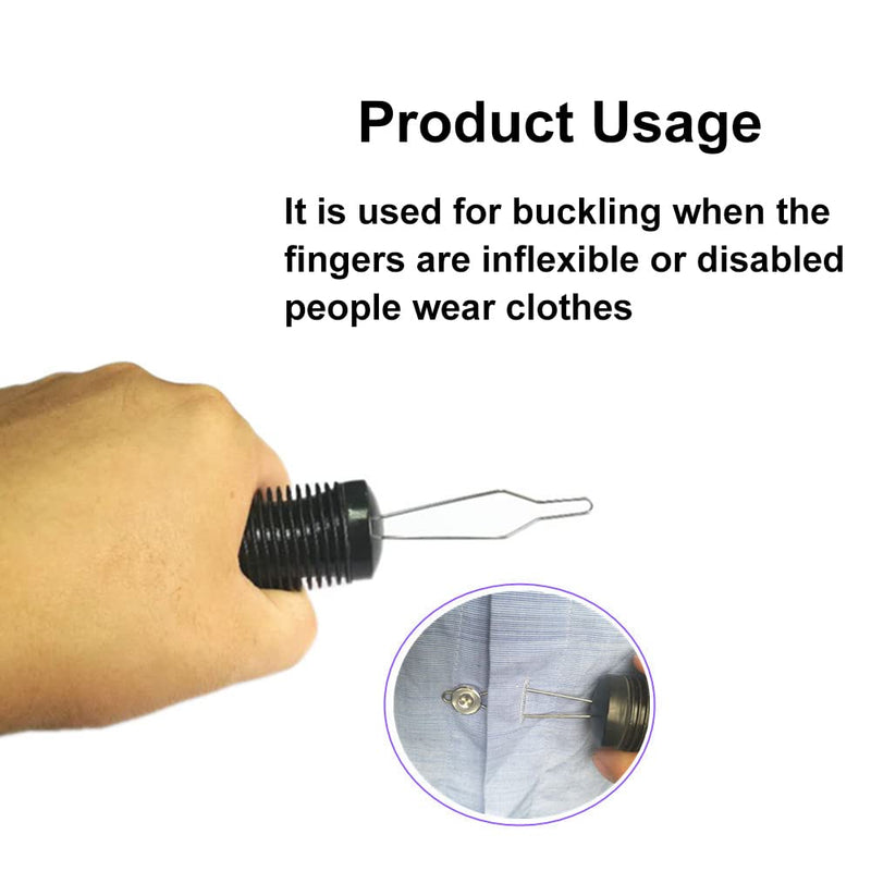 Hsthe Sea Button Hook One Handed Aids Button Hook Dressing Aid for Older People Finger Joint Difficulties Disabled People - BeesActive Australia